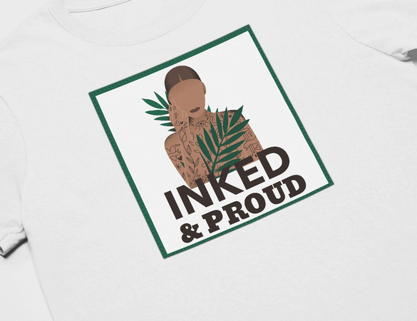 Koszulka z naszywką Inked&Proud