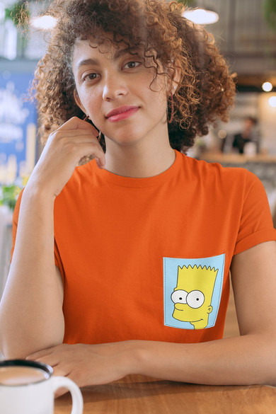 Koszulka z kieszonką BART SIMPSON FACE
