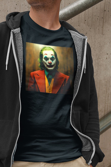 Koszulka z naszywką Joker Lift Scene