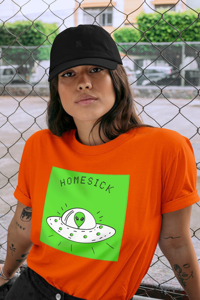 Koszulka z naszywką Homesick