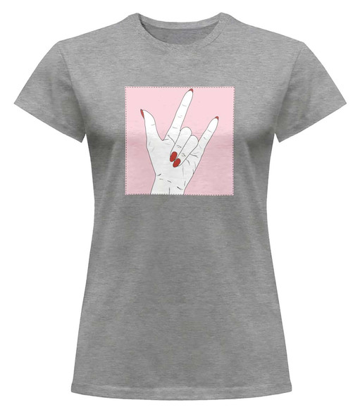 Bluzka damska z naszywką Sweet Metal Gesture