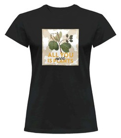 Bluzka damska z naszywką All you need is plants