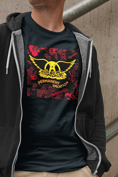 Koszulka z naszywką AEROSMITH 