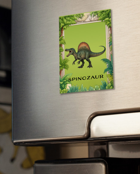 Magnes Dinozaury Spinozaur z nadrukiem imienia