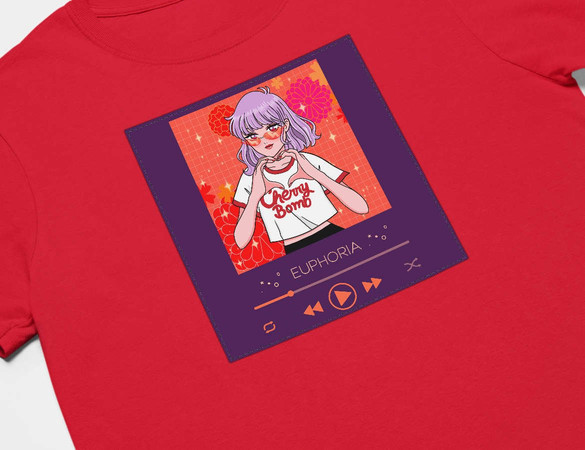 Koszulka z naszywką Euphoria