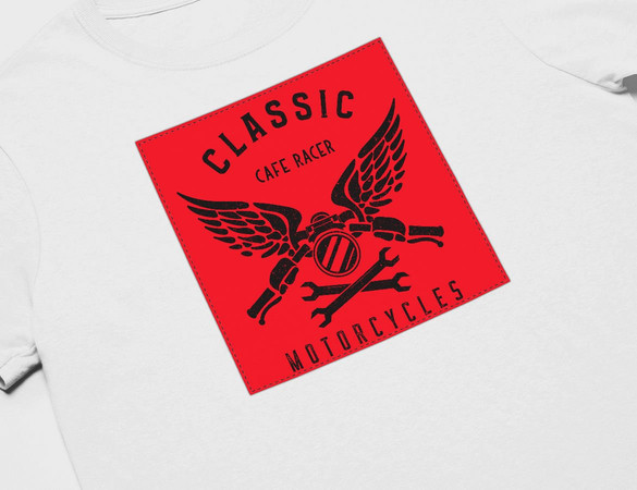 Koszulka z naszywką Cafe racer