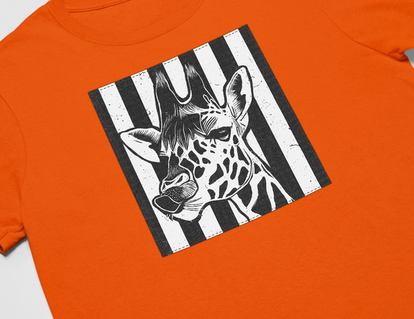 Koszulka z naszywką Giraffe/ żyrafa