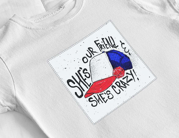 Bluzka damska z naszywką Stranger Things Cap