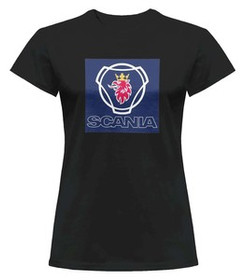 Bluzka damska z naszywką Scania logo blue
