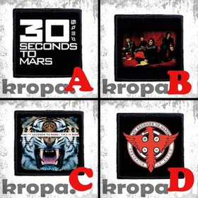 Naszywka 30 SECONDS TO MARS 10 x 10 cm Dużo Wzorów