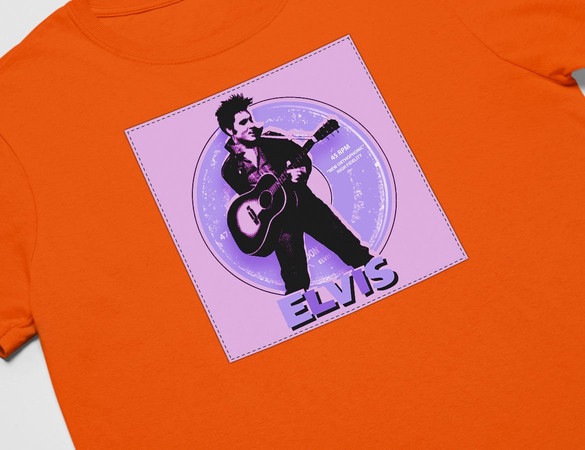 Koszulka z naszywką Elvis Presley 01