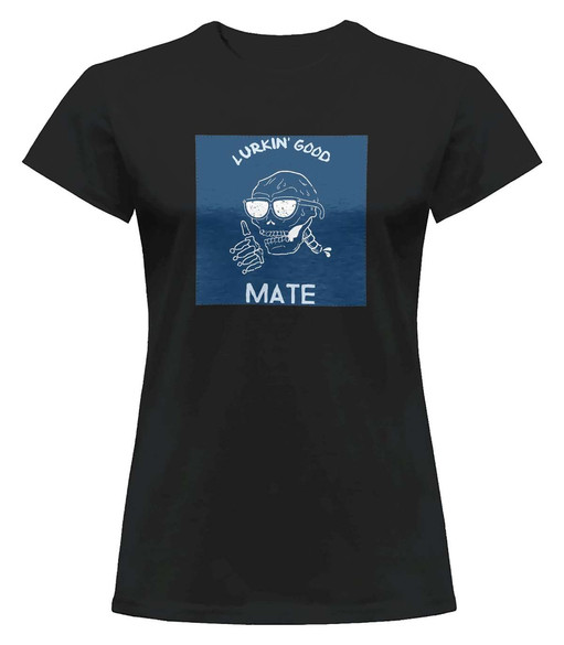 Bluzka damska z naszywką Lurkin' good mate