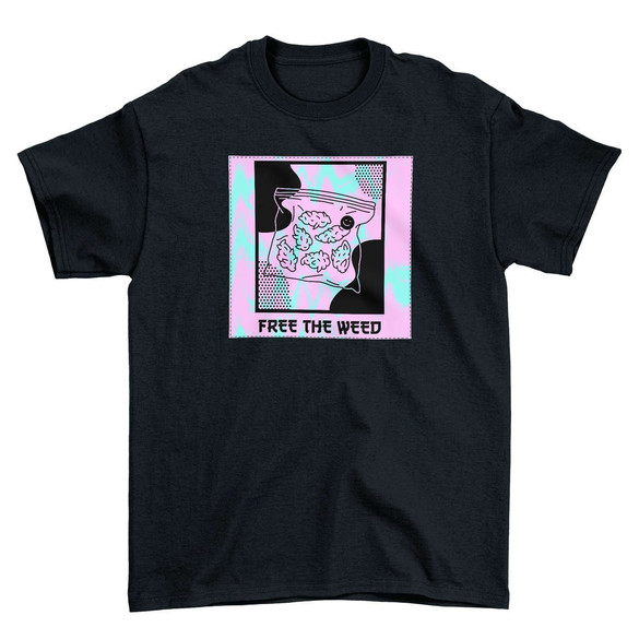 Koszulka z naszywką  Free the weed