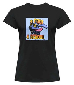 Bluzka damska z naszywką 2 cool 4 school