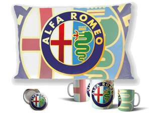 Zestaw ALFA ROMEO poduszka+kubek+GRATIS! WZORY