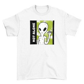 Koszulka z naszywką Not alone