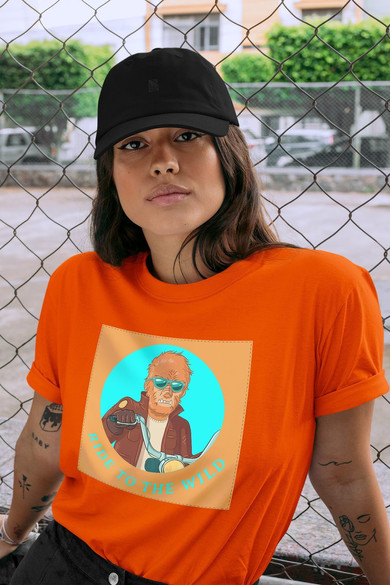 Koszulka z naszywką Ride to the wild