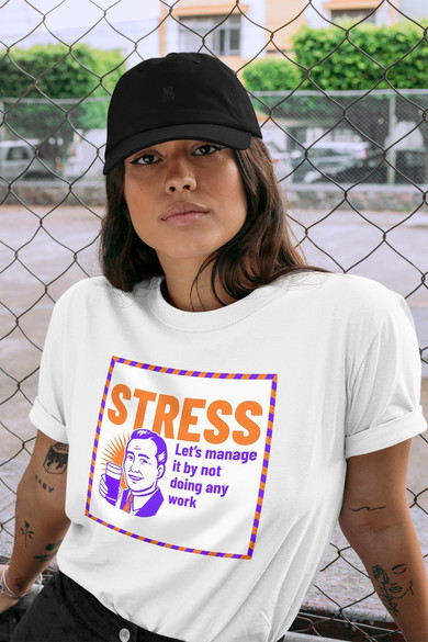 Koszulka z naszywką STRESS