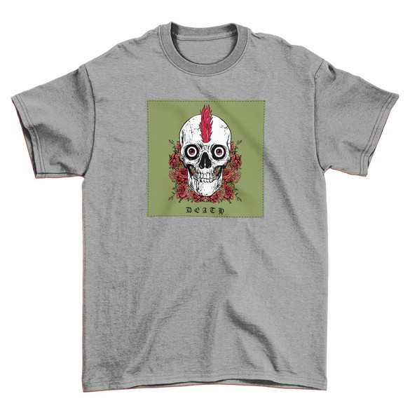 Koszulka z naszywką Skull : Death