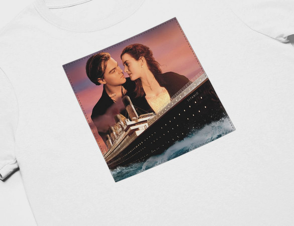 Koszulka z naszywką Titanic