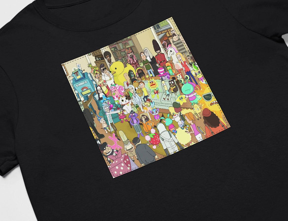 Koszulka z naszywką Rick and Morty 02