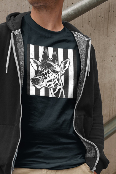 Koszulka z naszywką Giraffe/ żyrafa