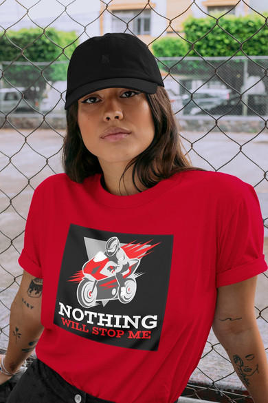 Koszulka z naszywką Nothing will stop me