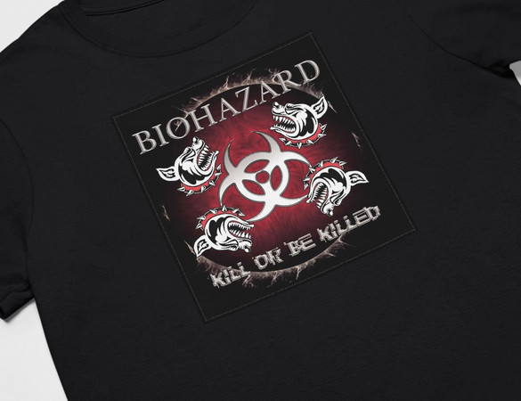 Koszulka z naszywką Biohazard 03