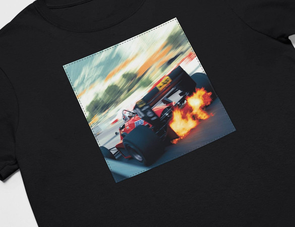 Koszulka z naszywką F1 car