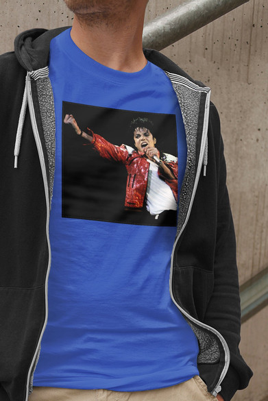 Koszulka z naszywką Michael Jackson 01