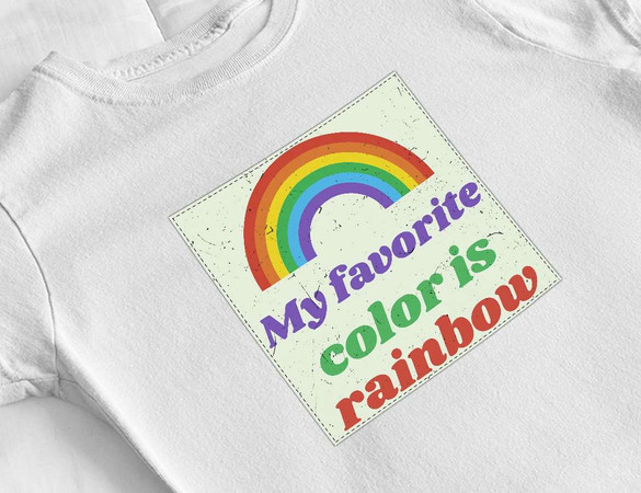 Bluzka damska z naszywką Favourite colour