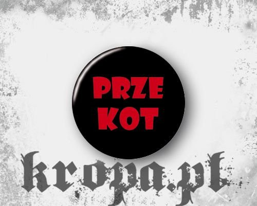 Przypinka PRZE KOT
