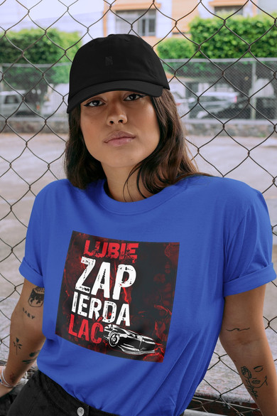 Koszulka z naszywką Lubię zapierd..lać 04