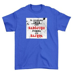 Koszulka z naszywką na Walentynki TWÓJ NAPIS