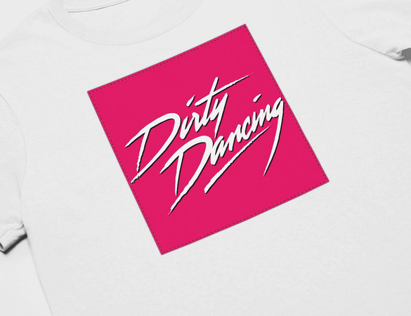 Koszulka z naszywką Dirty Dancing logo pink