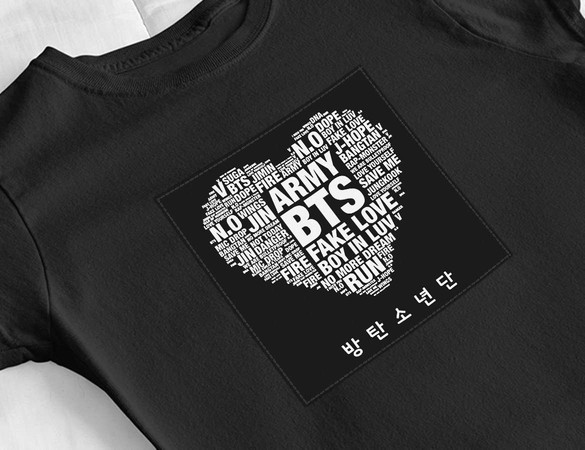 Bluzka damska z naszywką BTS Army