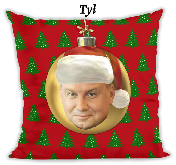 Poduszka Pan Andrzej PIS świąteczna śmieszna