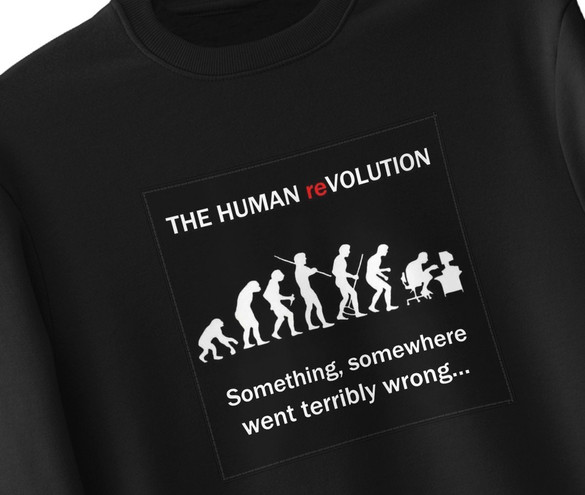 Bluza z naszywką Human reVOLUTION