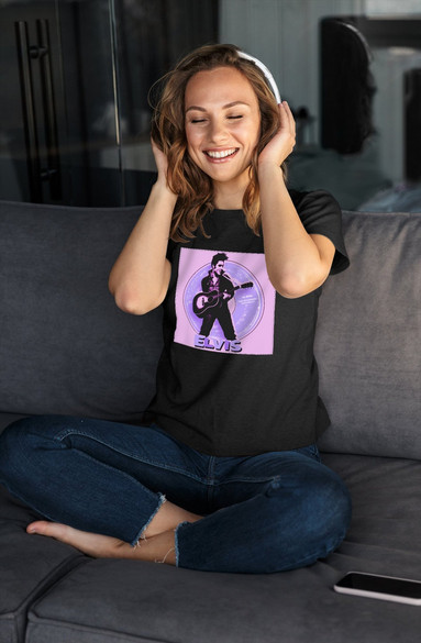 Bluzka damska z naszywką Elvis Presley 01