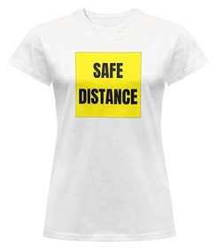 Bluzka damska z naszywką SAFE ..... Covid