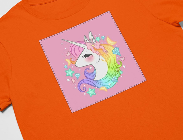 Koszulka z naszywką Unicorne 04