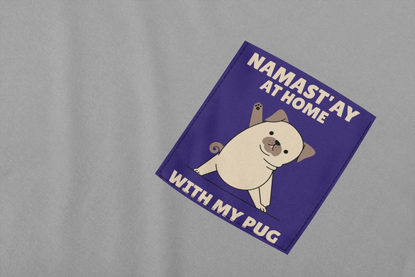 Koszulka z kieszonką NAMAST'AY AT HOME ..