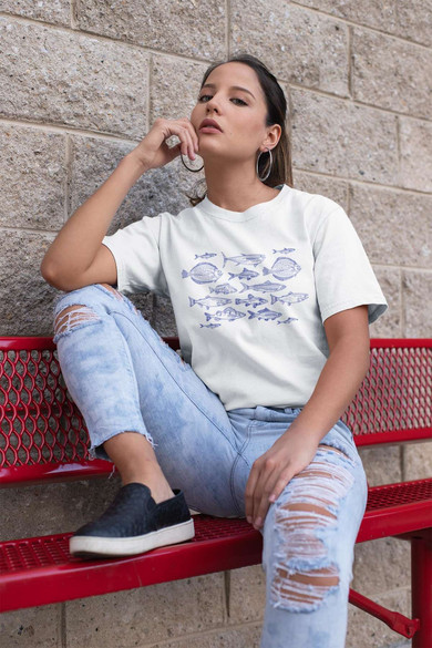 Koszulka RYBY RÓŻNE RODZAJE WĘDKARZ