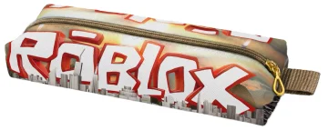 Piórnik szkolny prostokątny Roblox z panoramą miasta i imieniem – personalizowany