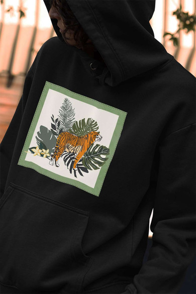 Bluza z naszywką Tiger/Nature