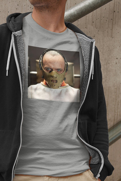 Koszulka z naszywką Hannibal Lecter