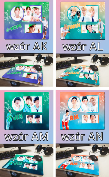 Podkładka pod mysz BTS  36x29cm Z POLSKI +imię