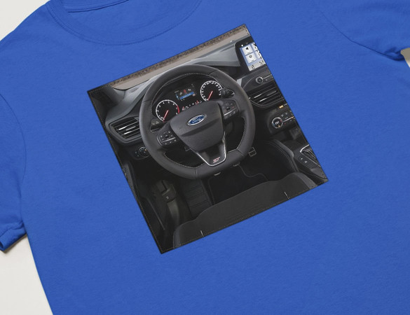 Koszulka z naszywką Ford kierownica