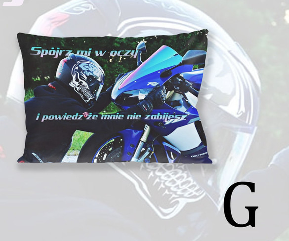 Poduszka LUBIĘ ZAPIE*DALAĆ  60x40cm WZORY