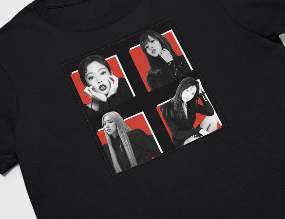 Koszulka z naszywką BlackPink Squad